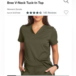 2 Greys Anatomy Stretch Scrub Top Bundle. Medium Size